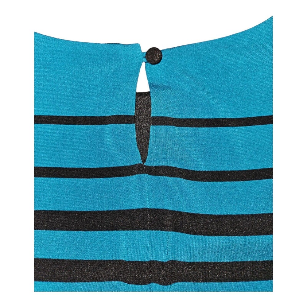 R&K Pencil Dress Petite Medium Women's Sleeveless Self Tie Belt Casual Preppy - Picture 6 of 8